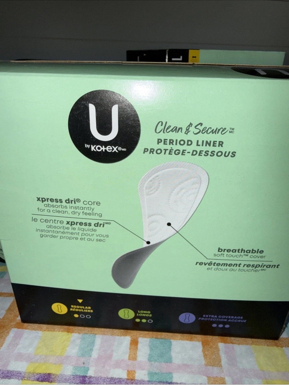 U by Kotex Clean & Secure Period Liners - 3 boxes @129 each box - Picture 3 of 4